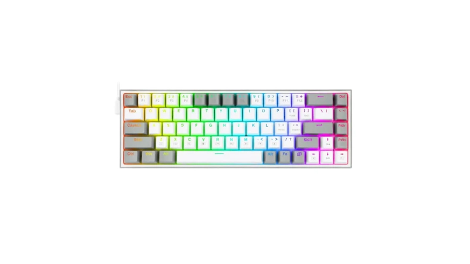 راهنمای خرید کیبورد با سیم مکانیکال گیمینگ ردراگون مدل Castor K631 RGB WG