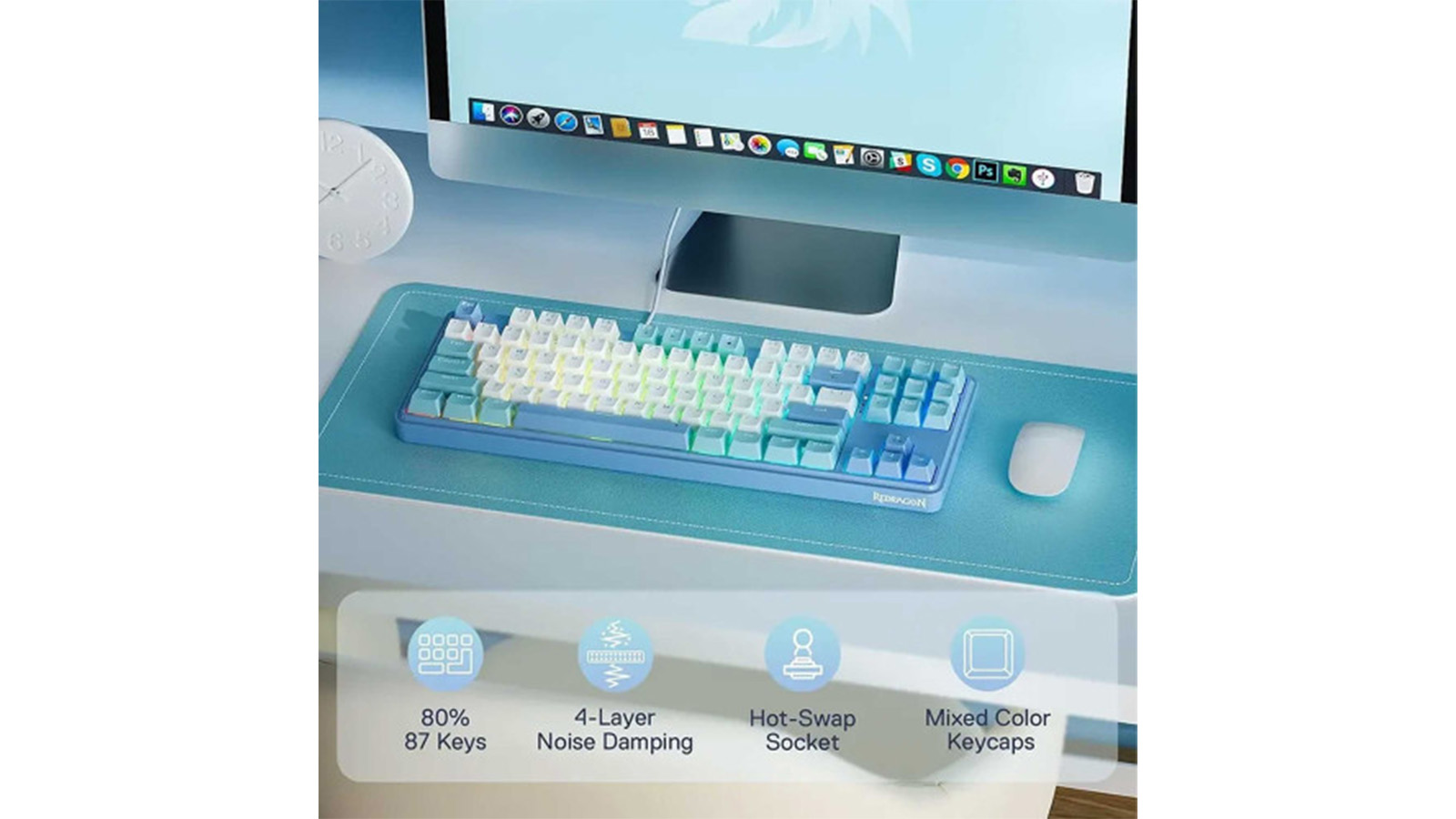 راهنمای خرید کیبورد گیمینگ مکانیکال ردراگون K707 WBB RGB