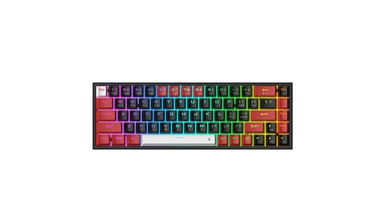 مشخصات کیبورد بی سیم مکانیکال گیمینگ ردراگون مدل CASTOR K631 PRO BRW