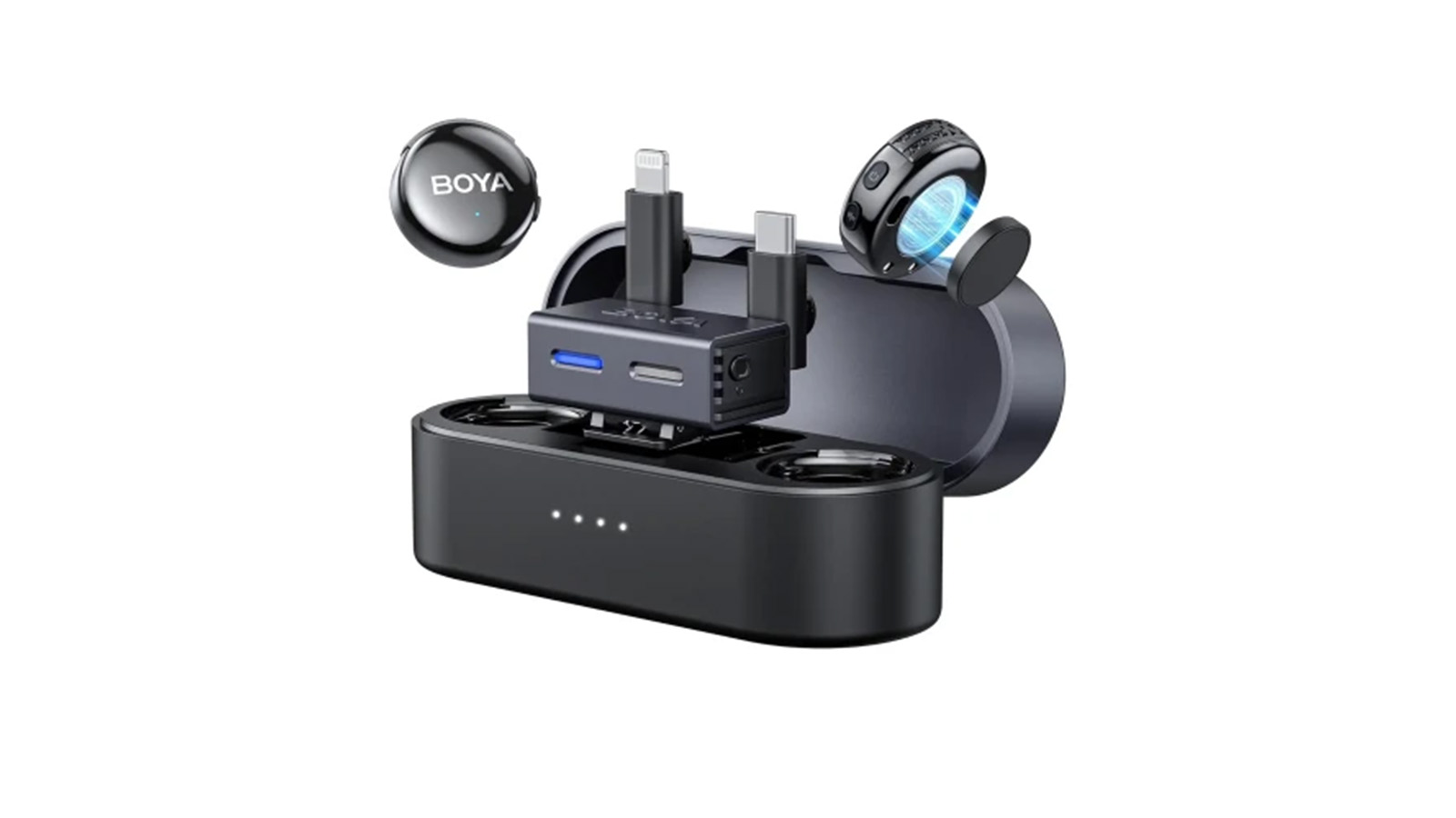 مشخصات فیزیکی میکروفون یقه ای بی سیم دوکاربره بویا مدل BOYALINK 3 01