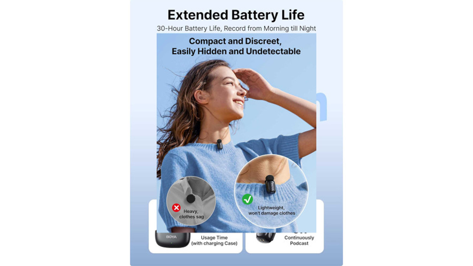 راهنمای خرید میکروفون یقه ای بی سیم تک کاربره بویا مدل Boya MINI 16