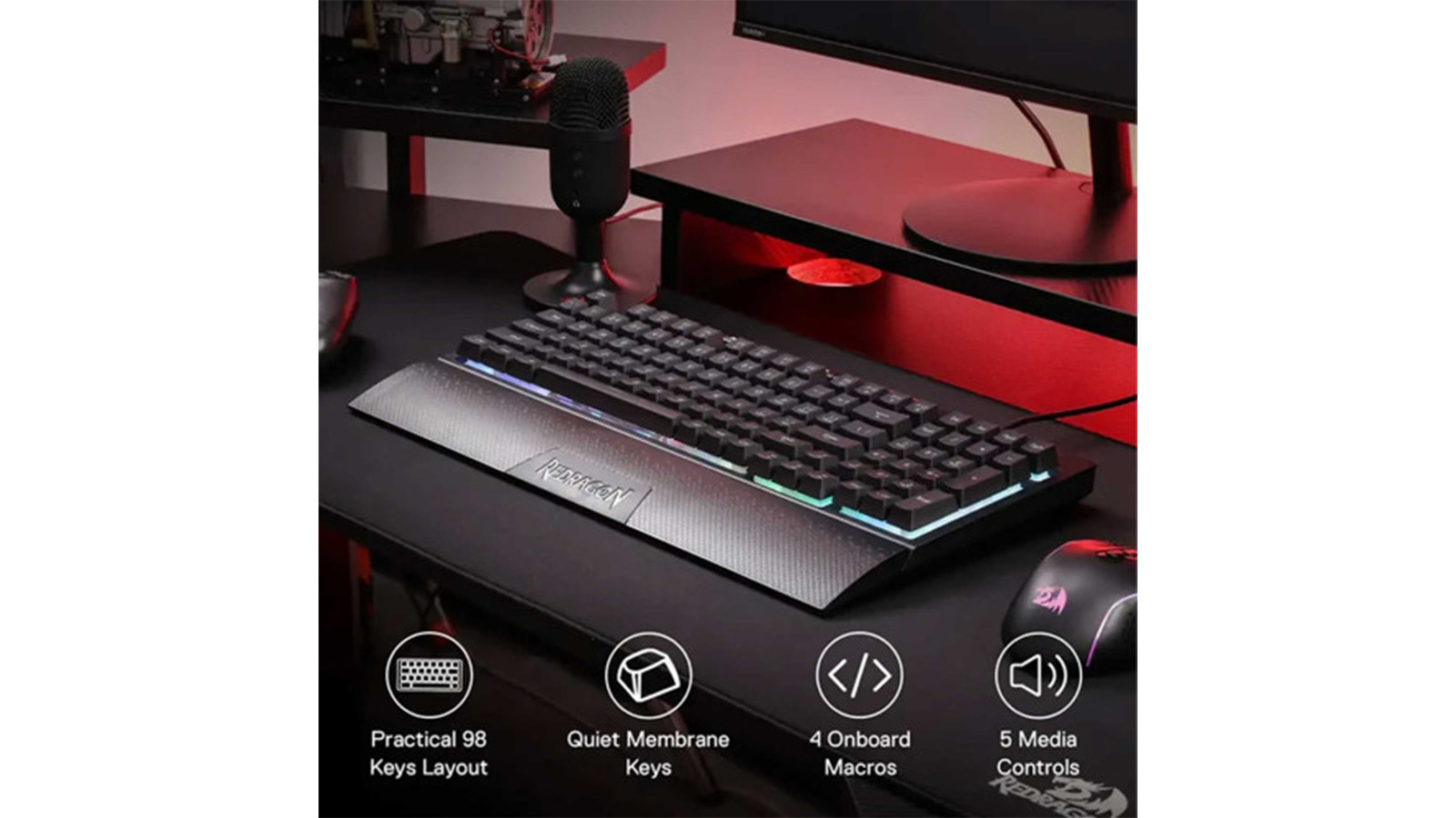 راهنمای خرید کیبورد گیمینگ ردراگون SHIVA K515 RGB