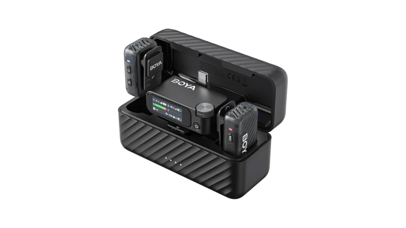 مشخصات فیزیکی میکروفون یقه ای بی سیم دو کاربره بویا مدل BOYAMIC 2 01