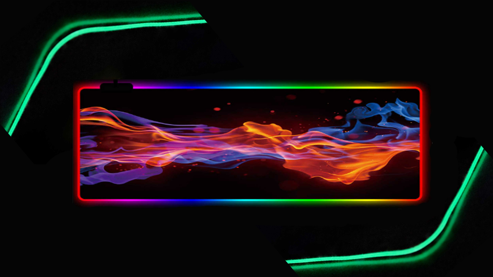 معرفی ماوس پد  RGB گیمینگ آتشین ابعاد 30×80 سانتی متر