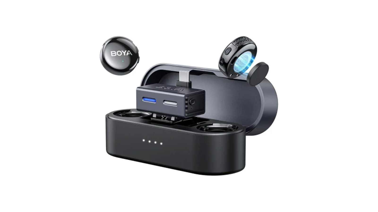 مشخصات فیزیکی میکروفون یقه ای بی سیم دوکاربره بویا مدل BOYALINK 3 02