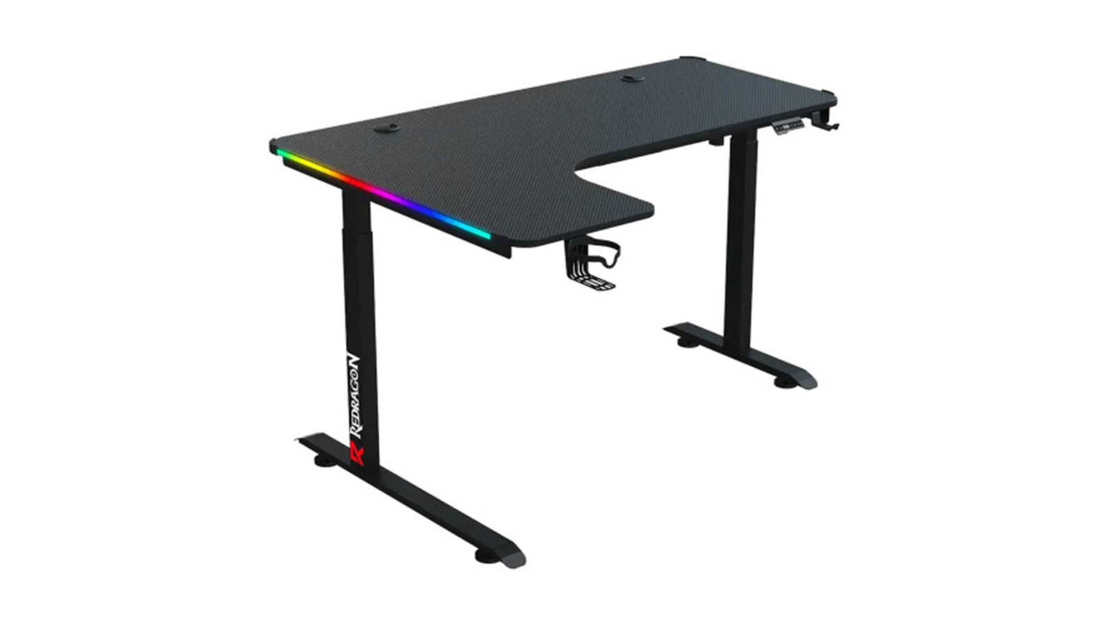 مشخصات میز گیمینگ موتور دار ردراگون مدل GD 3400 L 160cm RGB