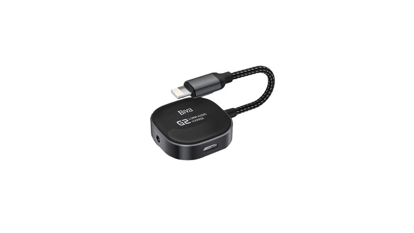 مشخصات کابل تبدیل Lightning اتصال همزمان هندزفری و شارژر بیوا مدل Jack02L