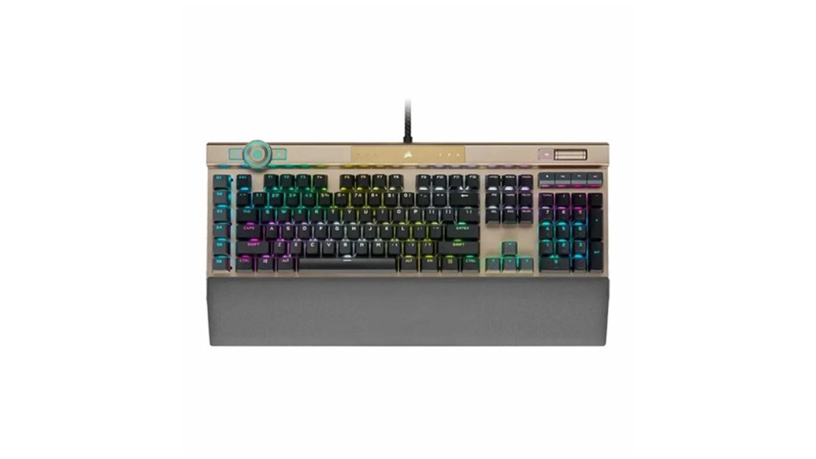 مشخصات کیبورد Corsair K100 RGB Midnight Gold