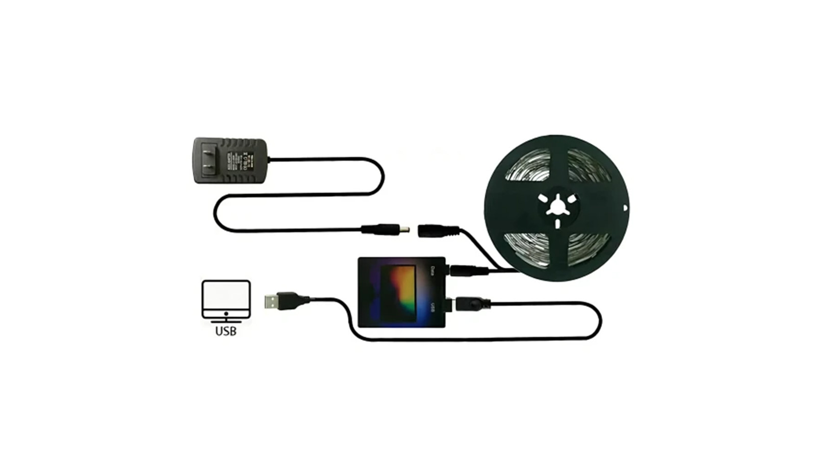 مشخصات سینک باکس نورپردازی هوشمند تلویزیون 5 متری مدل TV LED 5M