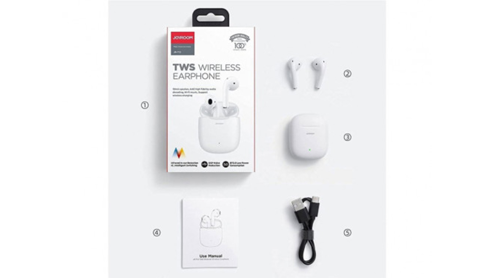 راهنمای خرید هدفون داخل گوش بی&zwnj;سیم جویروم مدل JRT13