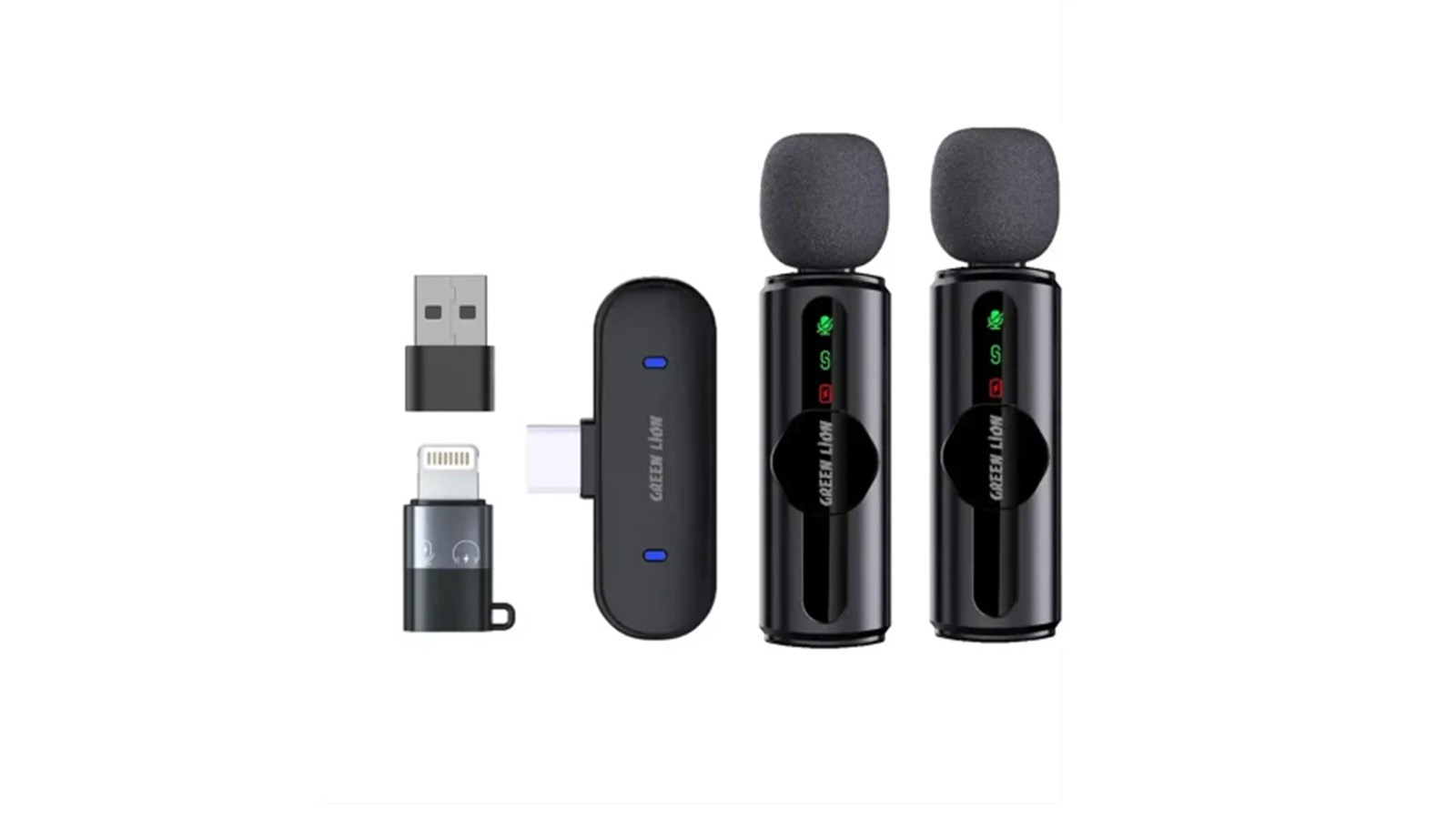مشخصات میکروفون یقه&zwnj;ای بی سیم دو کاربره گرین لاین مدل GM 76X