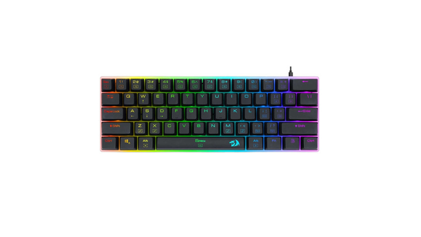 طراحی فیزیکی و ظاهر کیبورد Redragon Alien K605 RGB