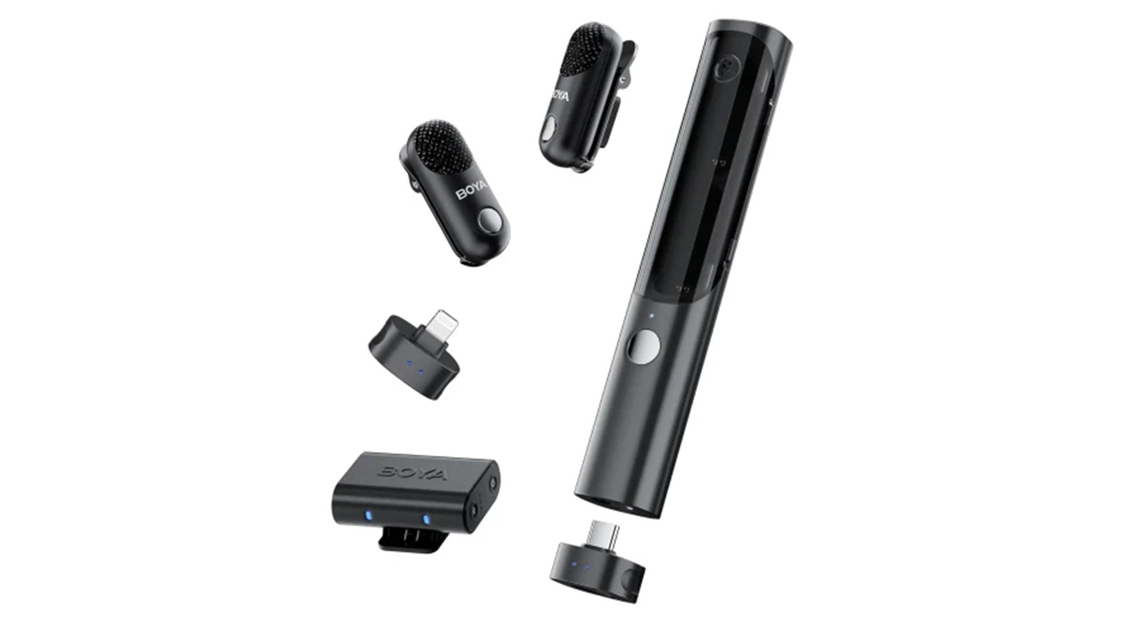 مشخصات فیزیکی میکروفون یقه ای بی سیم دوکاربره بویا مدل BOYA MAGIC 02