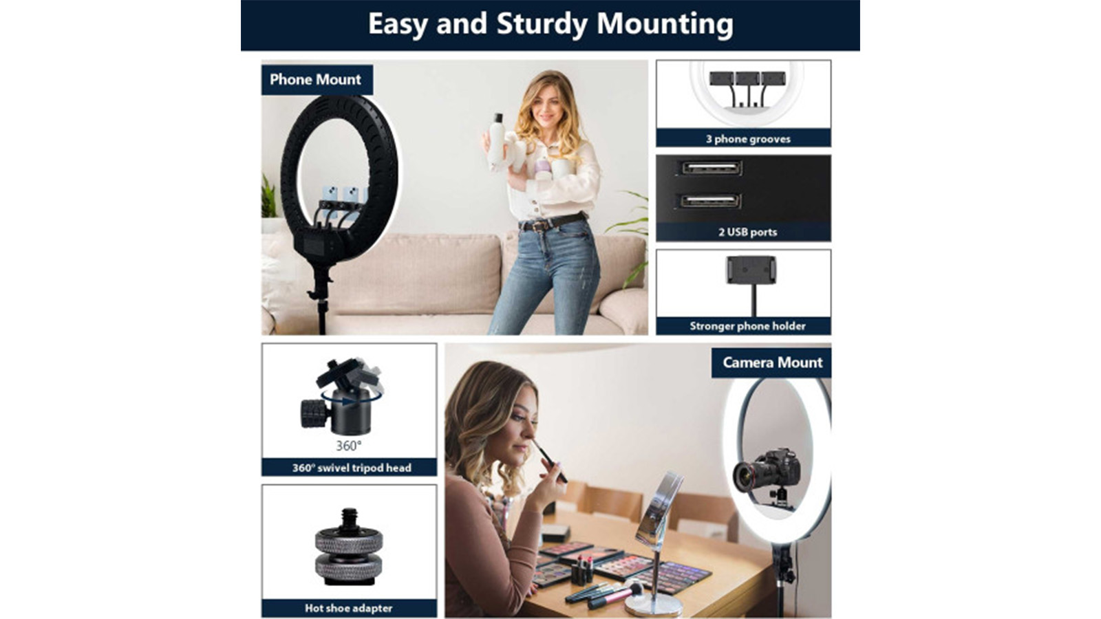 راهنمای خرید رینگ لایت بیوا RL03 65W سایز 21 اینچ