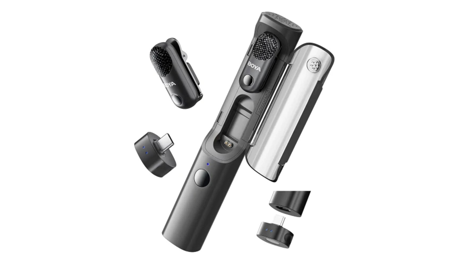 مشخصات فیزیکی میکروفون یقه ای بی سیم دوکاربره بویا مدل BOYA MAGIC 05