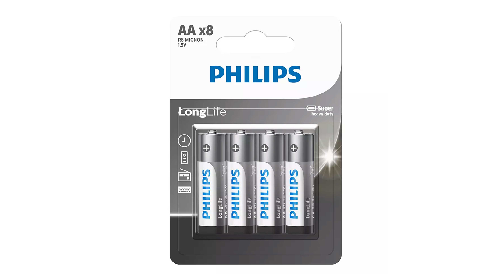 راهنمای خرید باتری قلمی فیلیپس مدل LONGLIFE بسته‌ 8 عددی