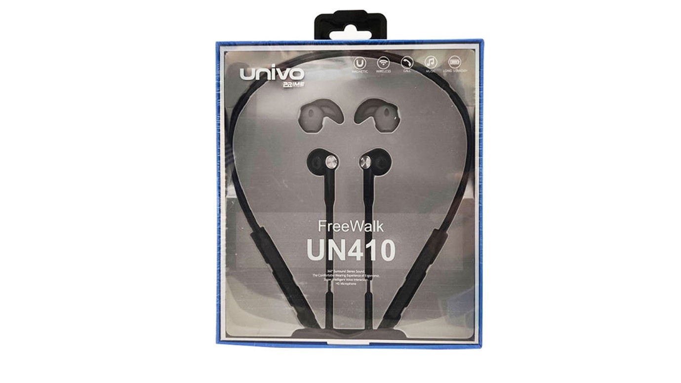بسته‌بندی هدفون داخل گوش بی‌سیم UNIVO مدل UN410