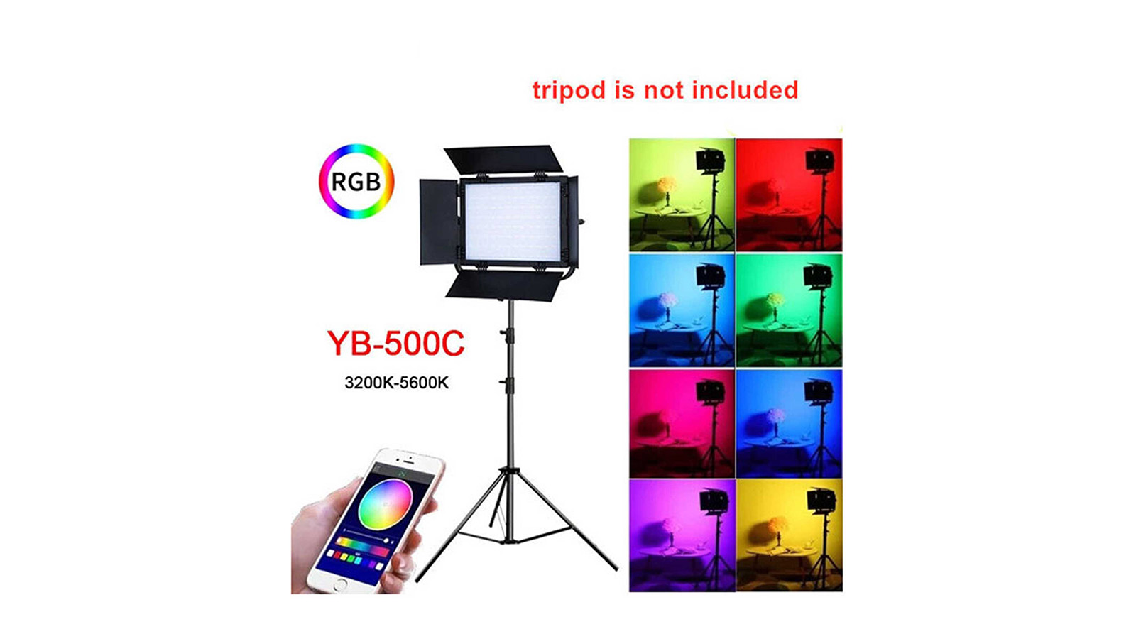 راهنمای خرید نور ثابت ال ای دی هارمونی مدل YB 500C RGB