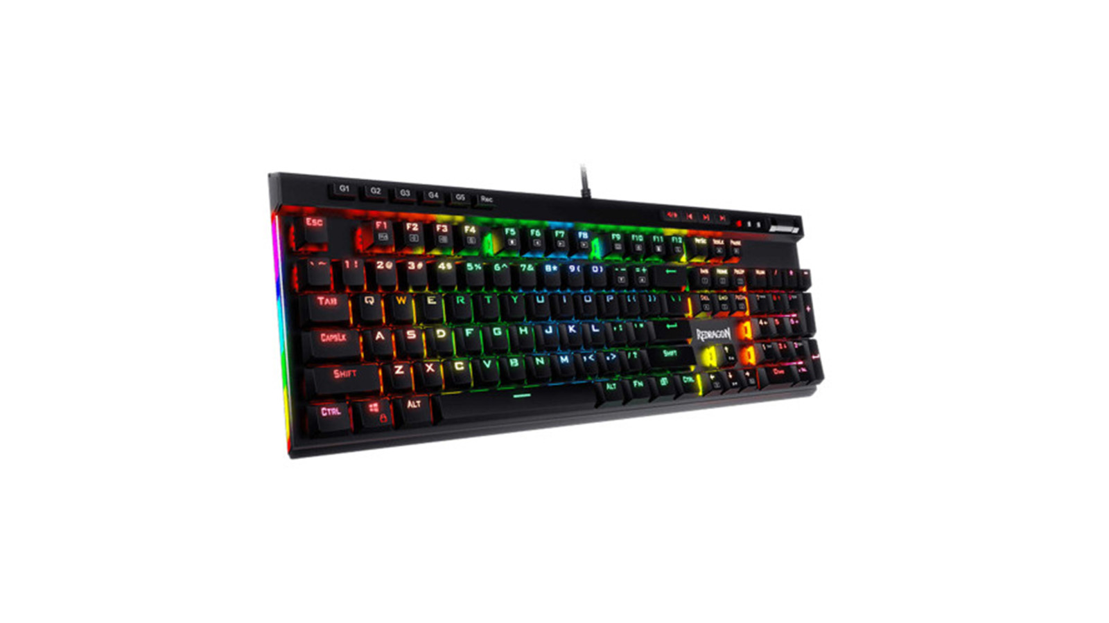 مشخصات ظاهری کیبورد گیمینگ Redragon VATA K580 RGB