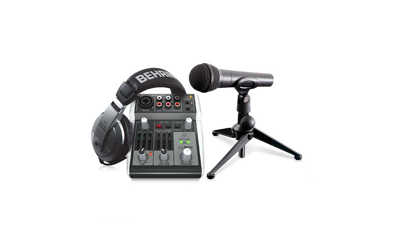 مشخصات پکیج استودیویی بهرینگر مدل PODCASTUDIO 2 USB