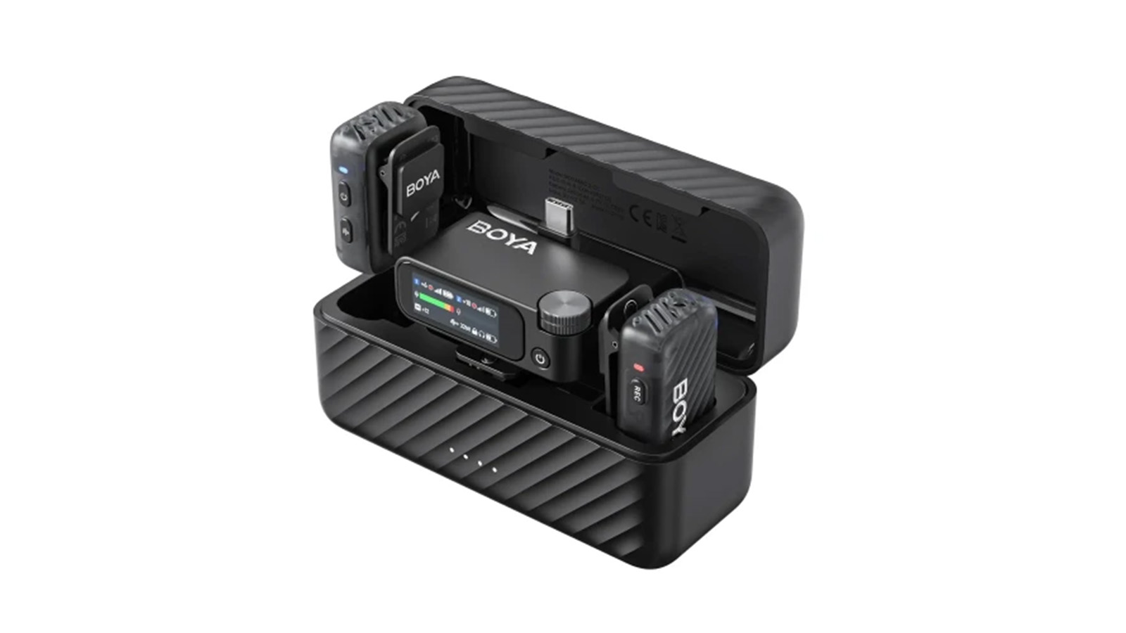 مشخصات فیزیکی میکروفون یقه ای بی سیم دو کاربره بویا مدل BOYAMIC 2 02