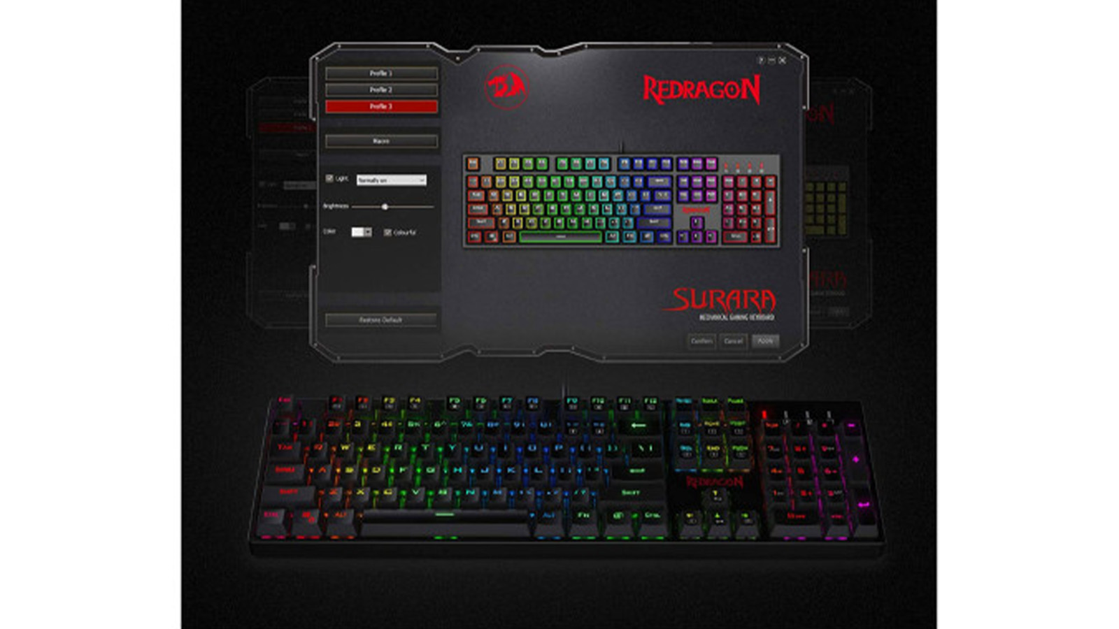 کیبورد گیمینگ مکانیکال با سیم ردراگون مدل SURARA K582 RGB V2